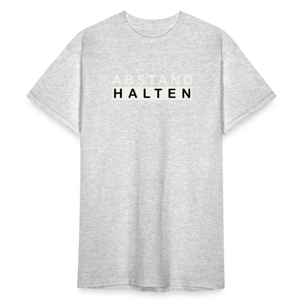 SSW2217 Abstand halten - Grau meliert