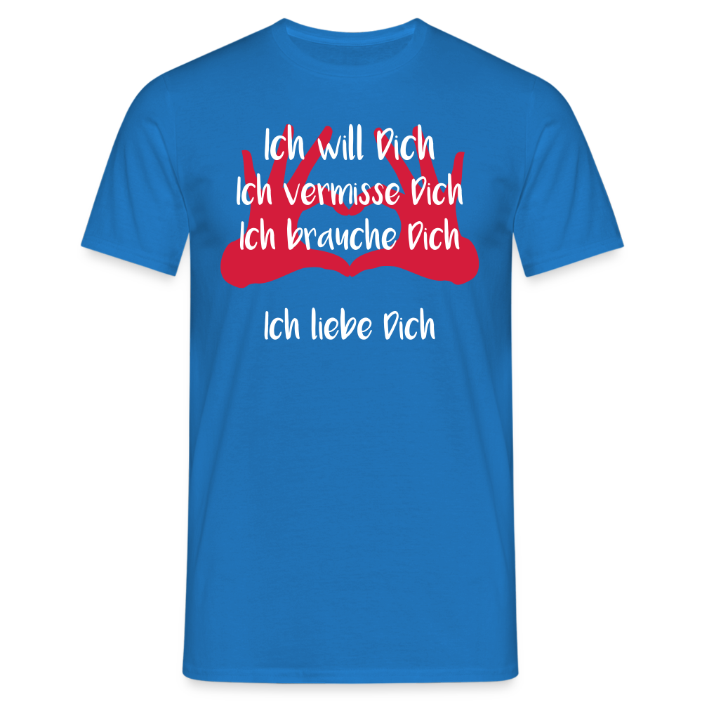 Ich liebe Dich - Royalblau