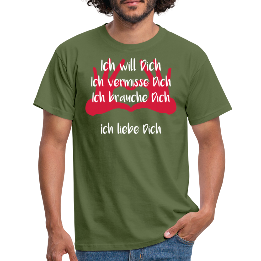 Ich liebe Dich - Militärgrün