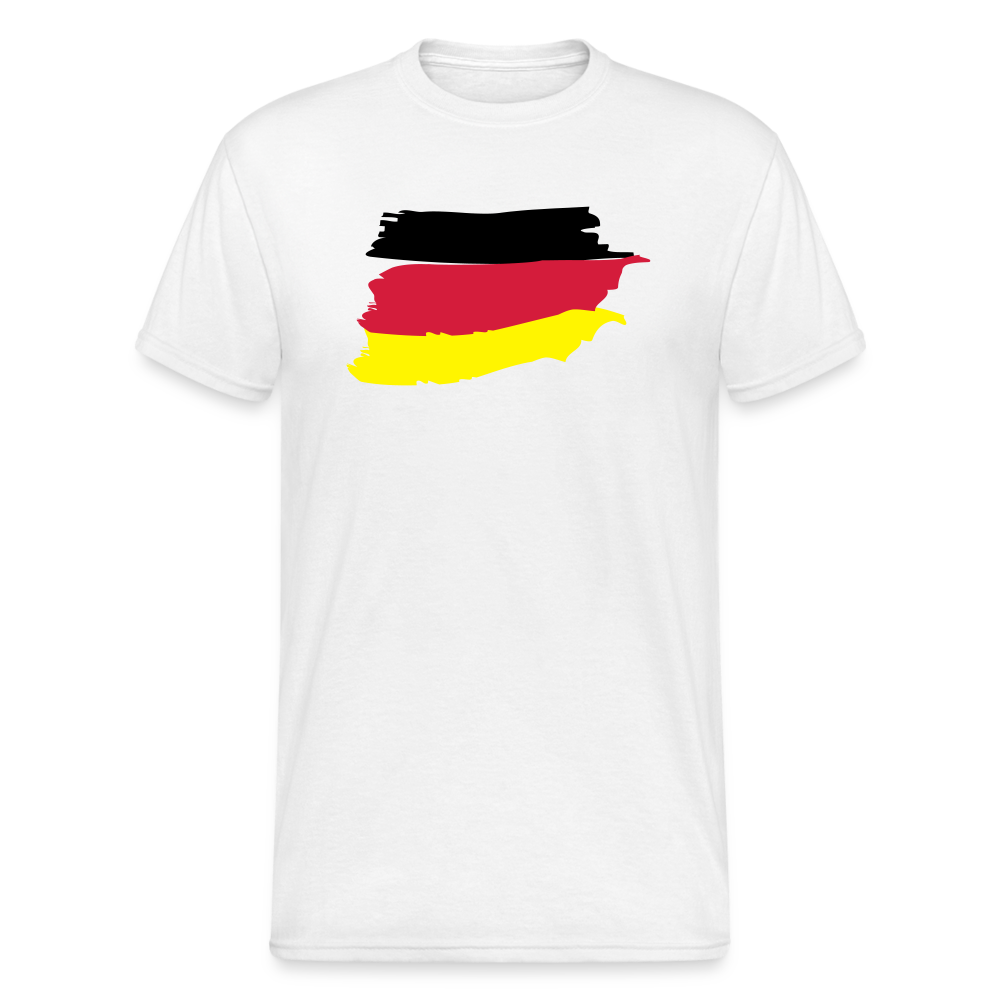 Tshirt Deutschland Flagge - weiß