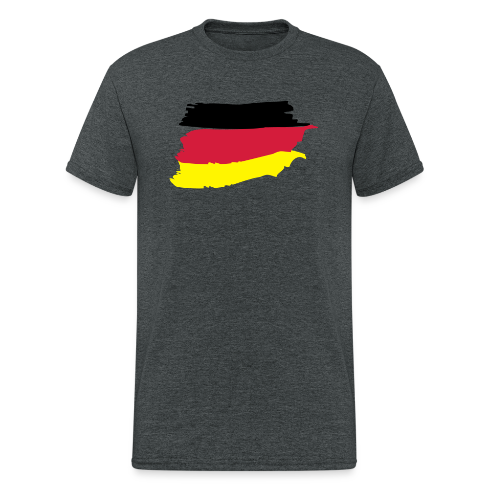 Tshirt Deutschland Flagge - Dunkelgrau meliert