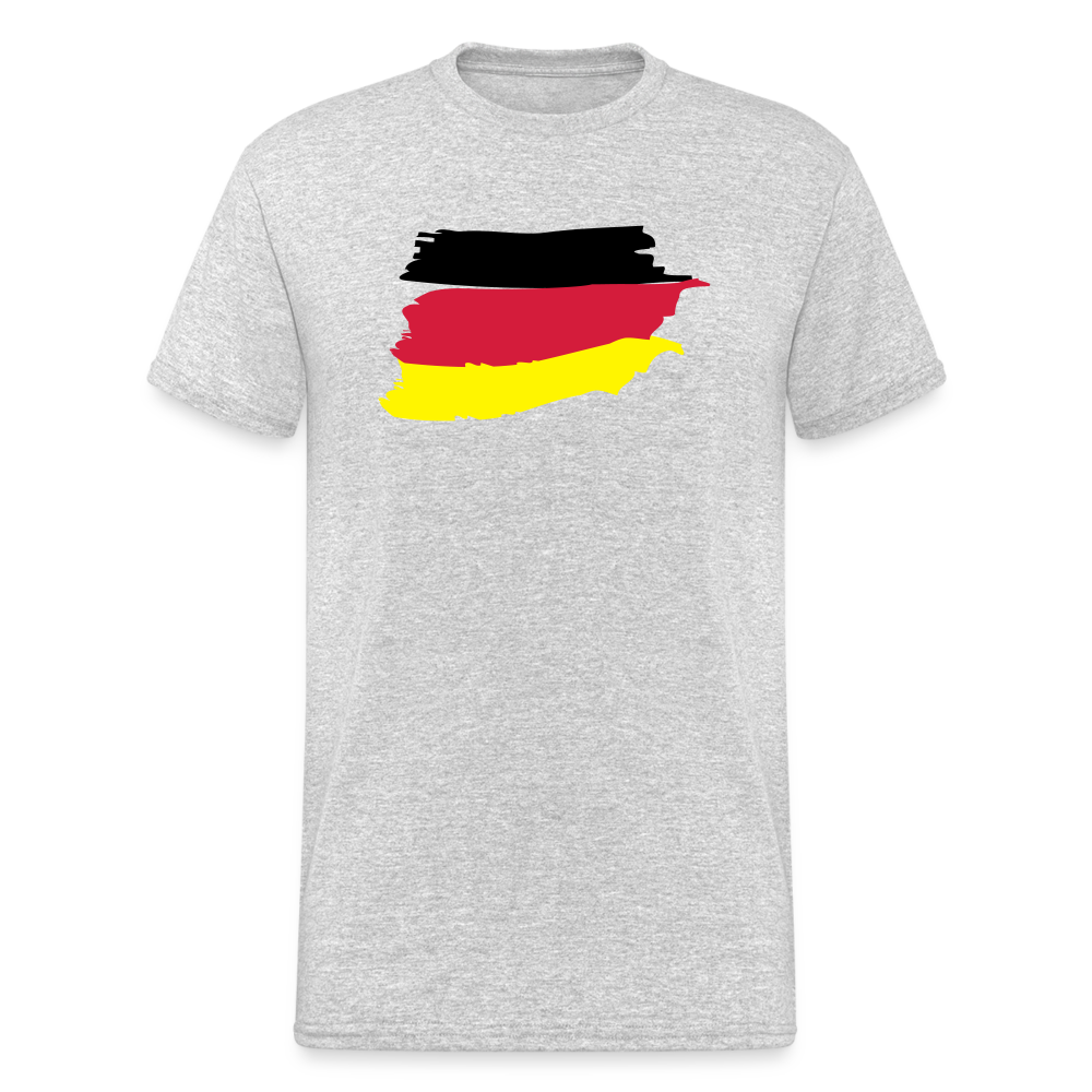 Tshirt Deutschland Flagge - Grau meliert