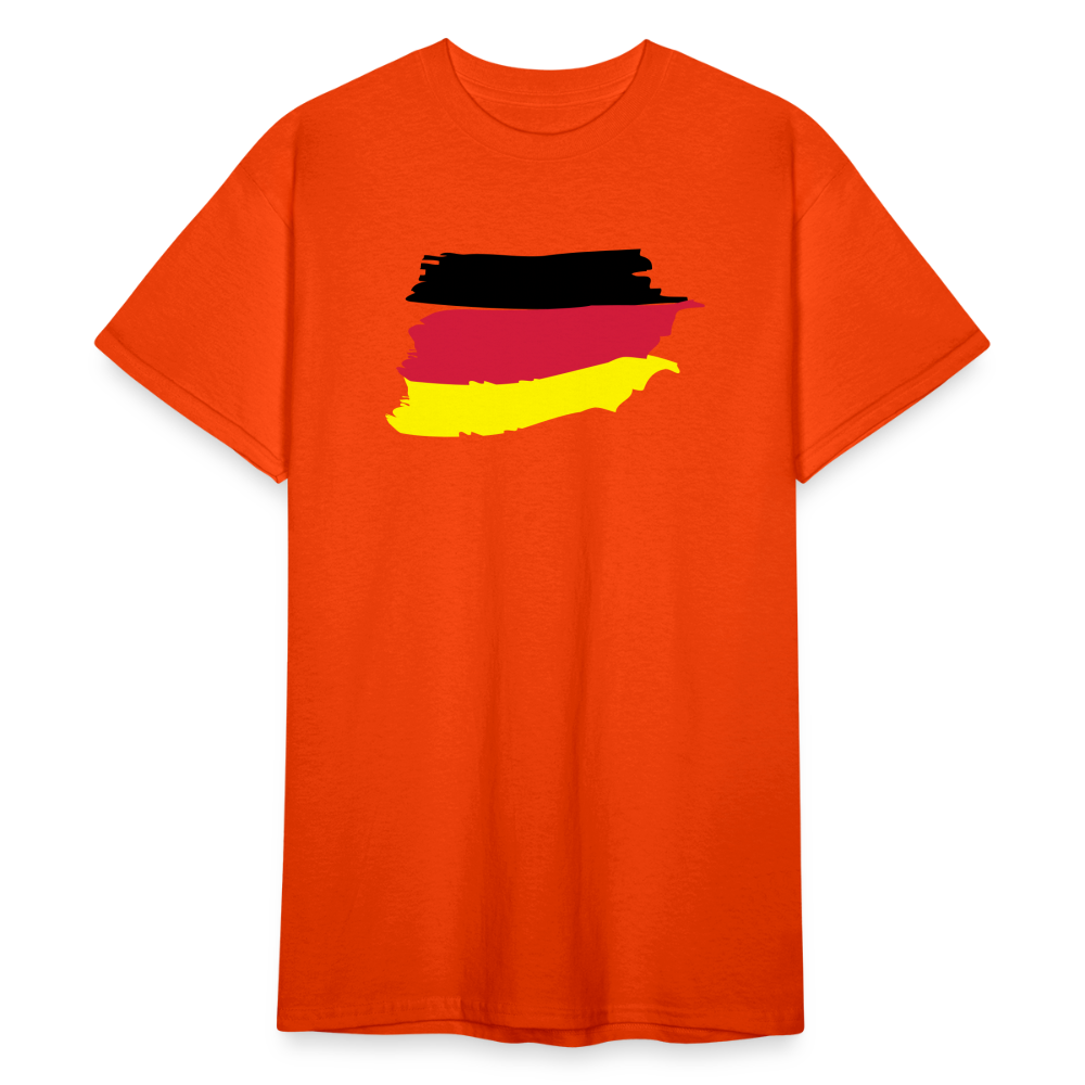 Tshirt Deutschland Flagge - kräftig Orange