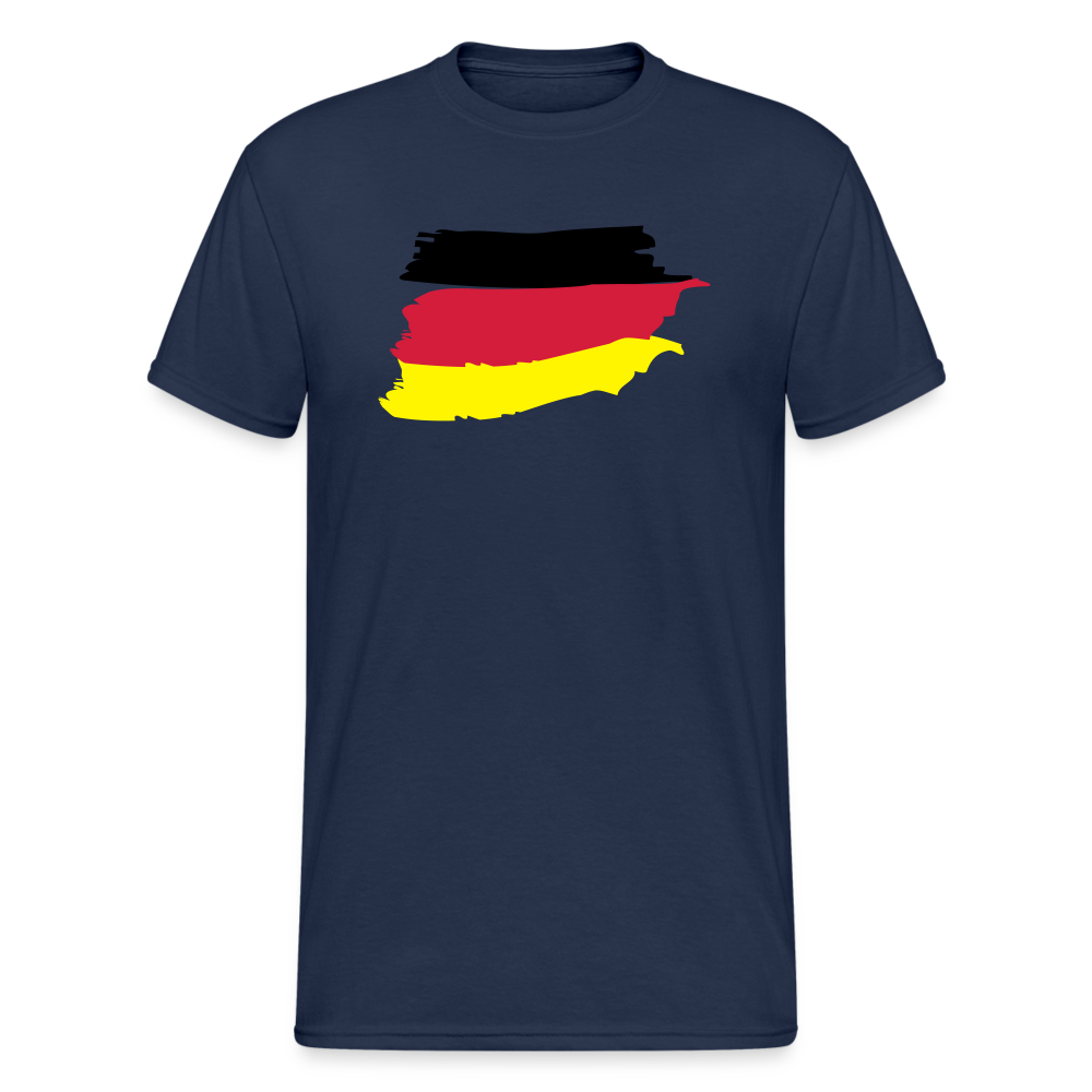 Tshirt Deutschland Flagge - Navy