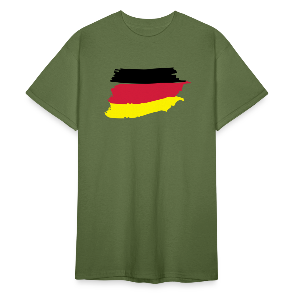 Tshirt Deutschland Flagge - Militärgrün