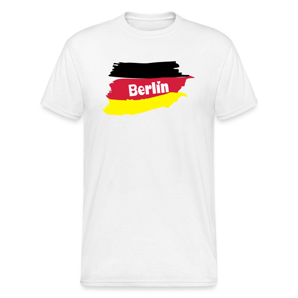 Tshirt Deutschland Berlin Flagge - weiß