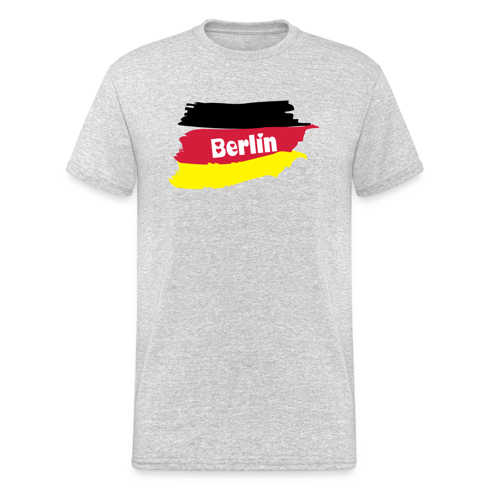 Tshirt Deutschland Berlin Flagge - Grau meliert