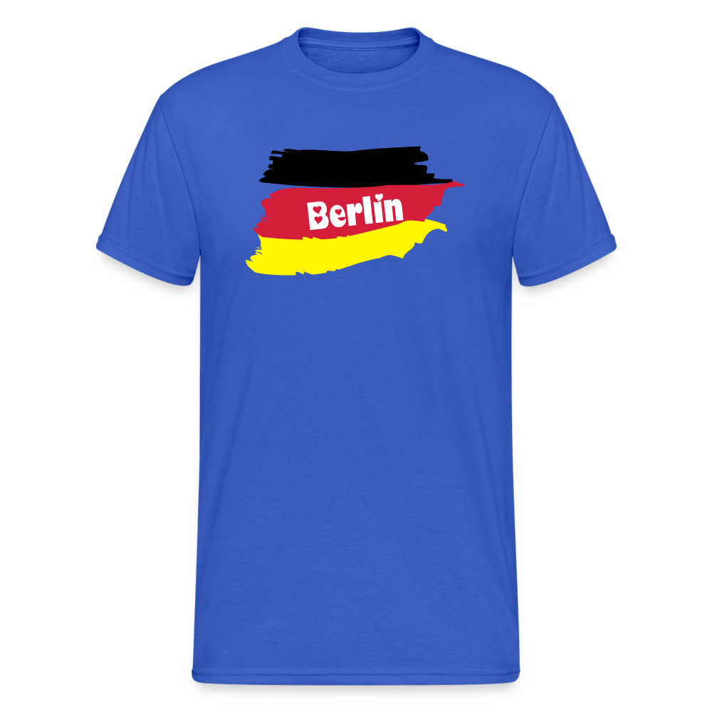 Tshirt Deutschland Berlin Flagge - Königsblau