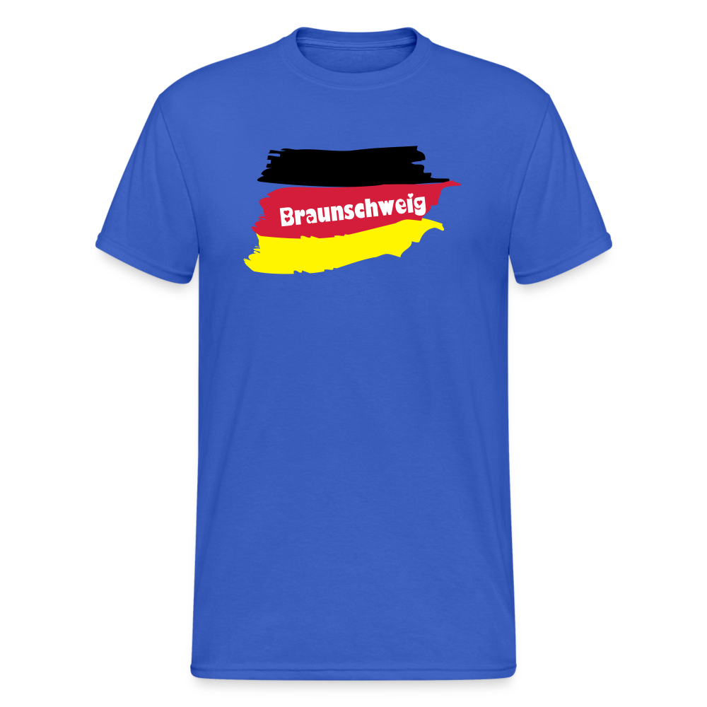 Tshirt Deutschland Braunschweig Flagge - Königsblau