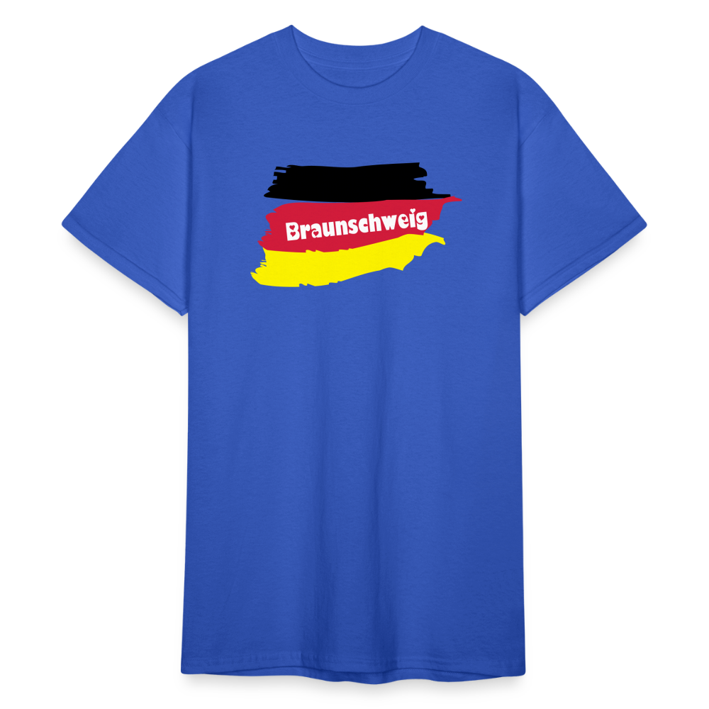 Tshirt Deutschland Braunschweig Flagge - Königsblau