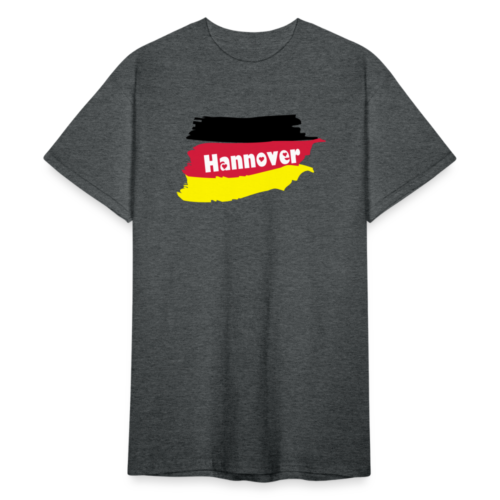 Tshirt Deutschland Hannover Flagge - Dunkelgrau meliert