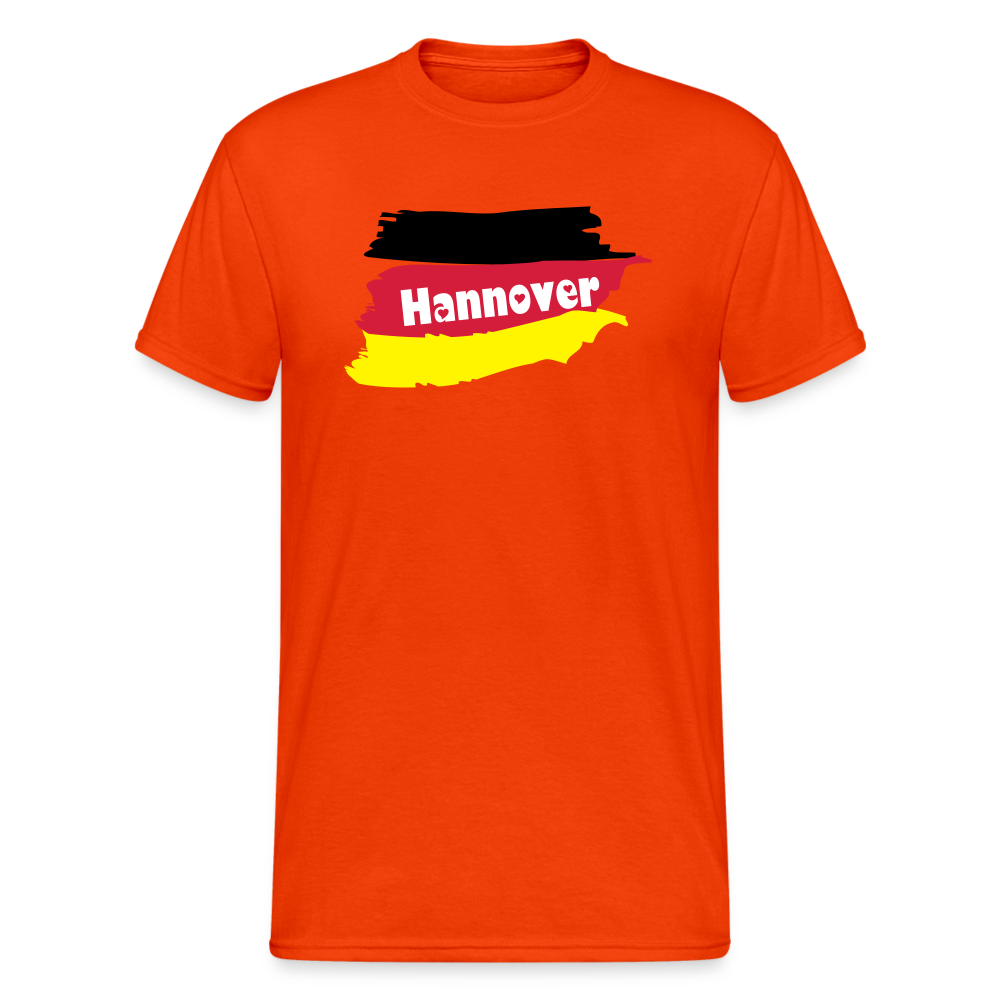 Tshirt Deutschland Hannover Flagge - kräftig Orange