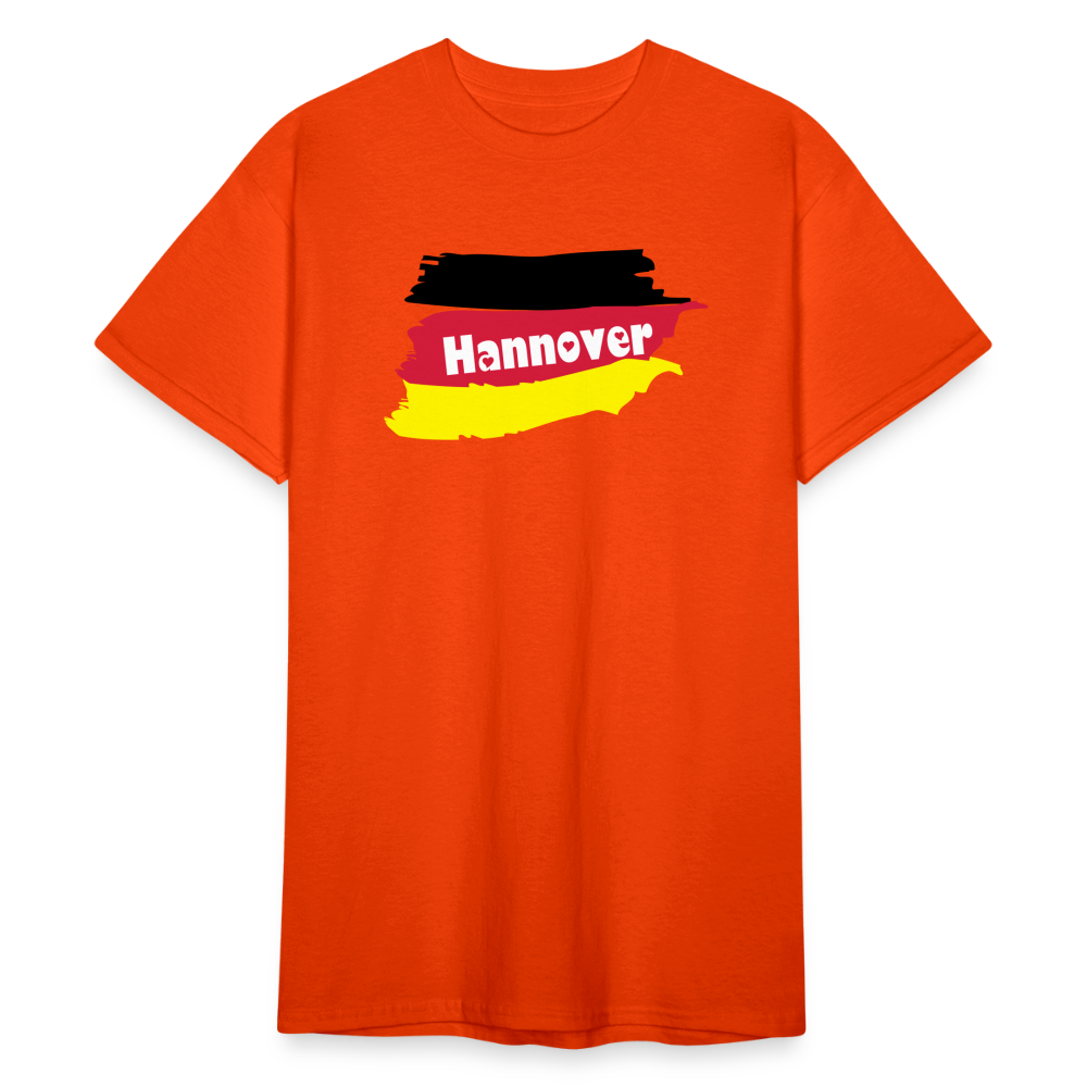 Tshirt Deutschland Hannover Flagge - kräftig Orange