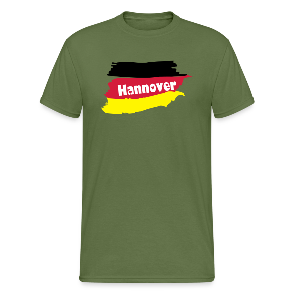 Tshirt Deutschland Hannover Flagge - Militärgrün