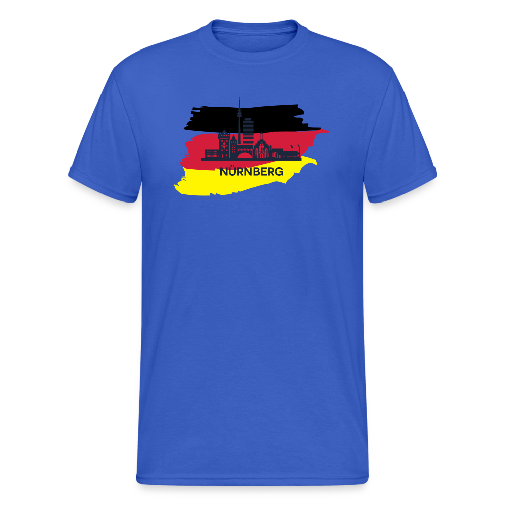 Tshirt Deutschland Nürnberg Flagge - Königsblau