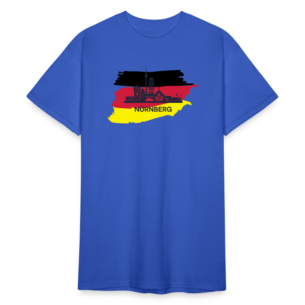 Tshirt Deutschland Nürnberg Flagge - Königsblau