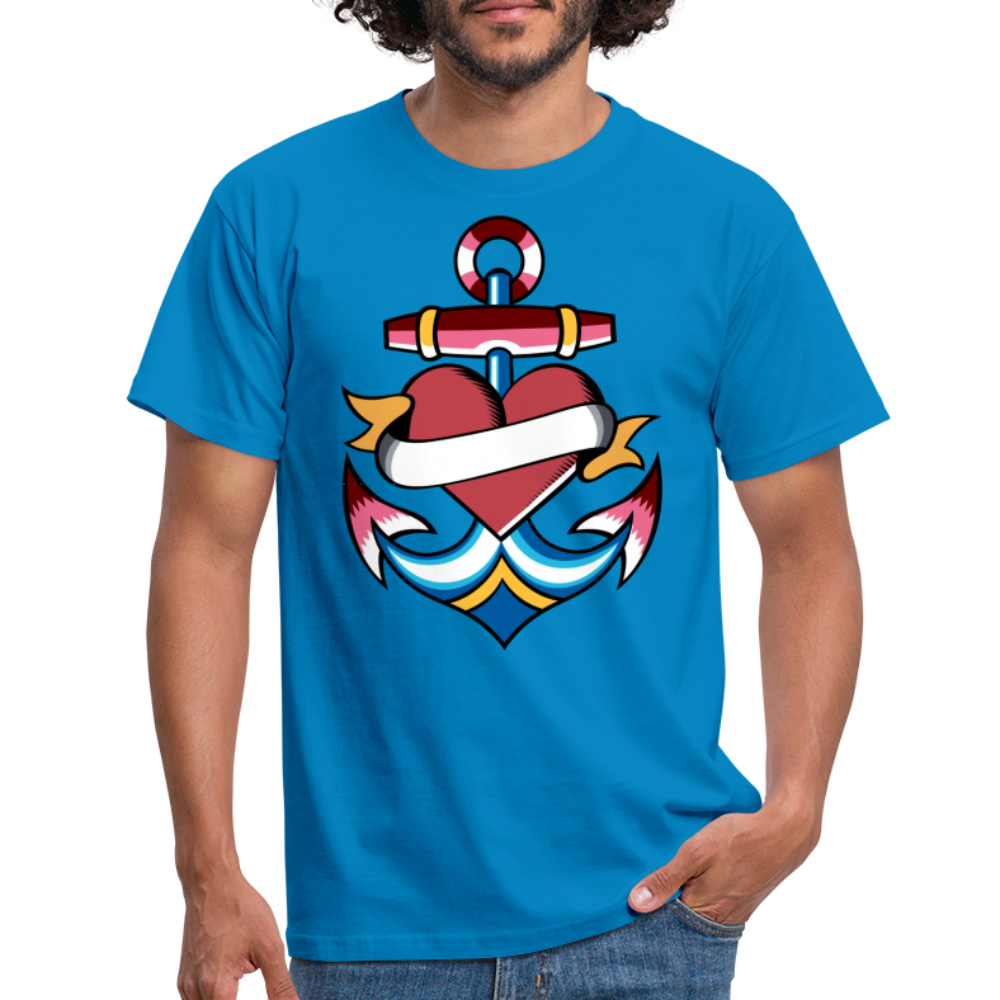 Tattoo anchor - Royalblau