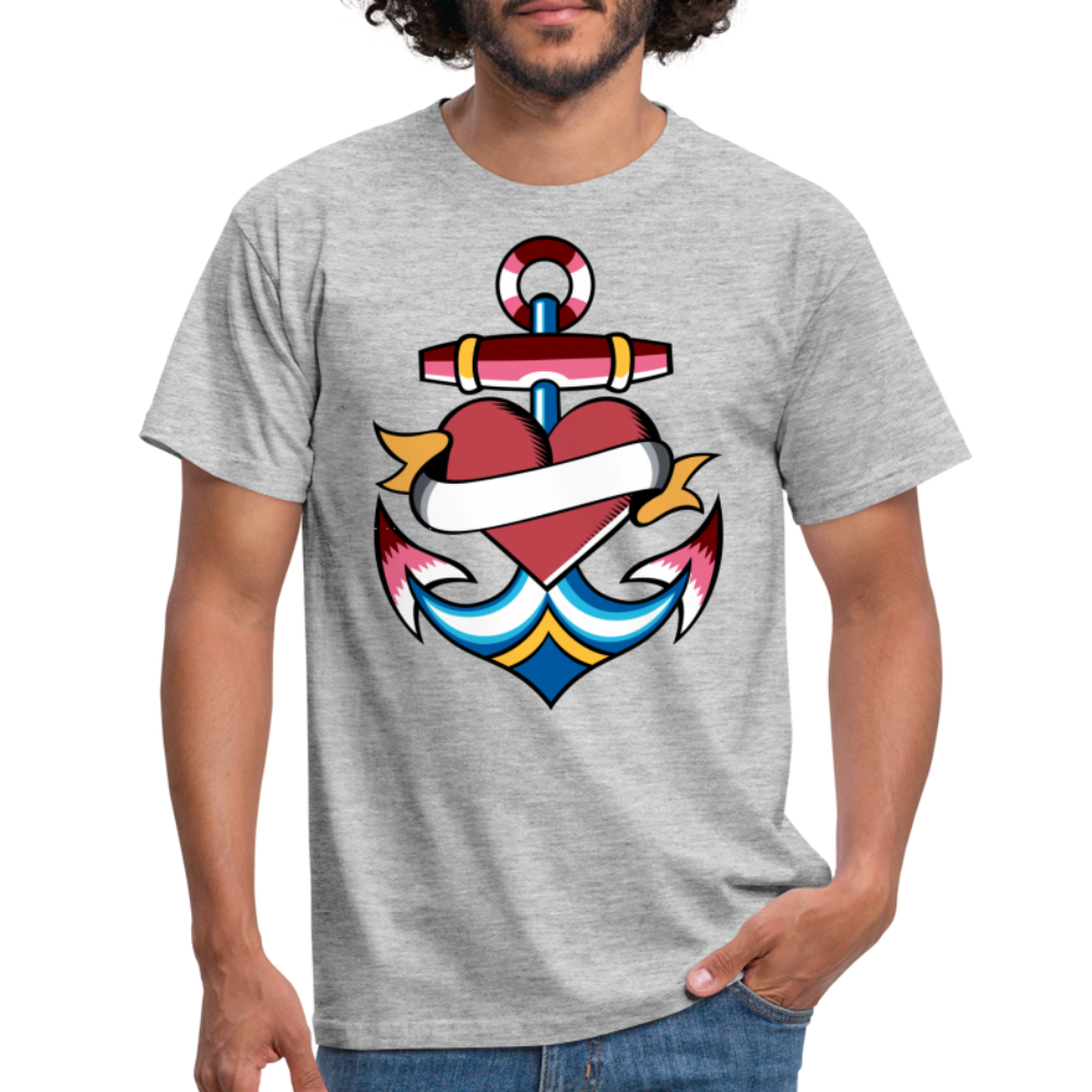 Tattoo anchor - Grau meliert