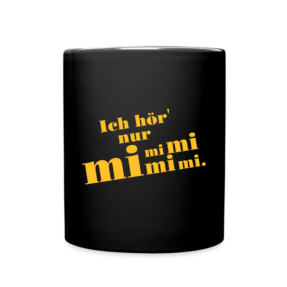 Kaffeebecher mi mi mi mi - Schwarz