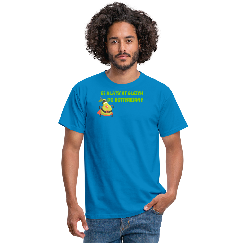 Tshirt ES KLASCHT GLEICH DU BUTTERBIRNE - Royalblau