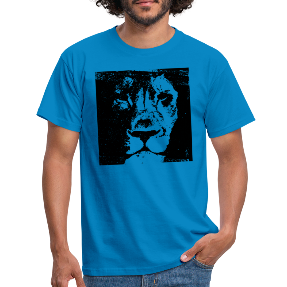 Tshirt Löwe - Royalblau