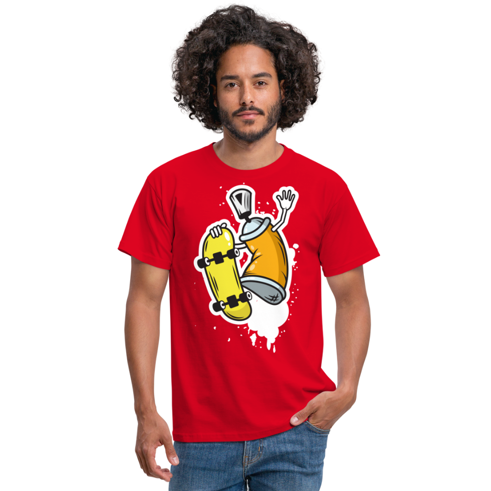 SSW1379 Tshirt Kann mit Skateboard - Rot