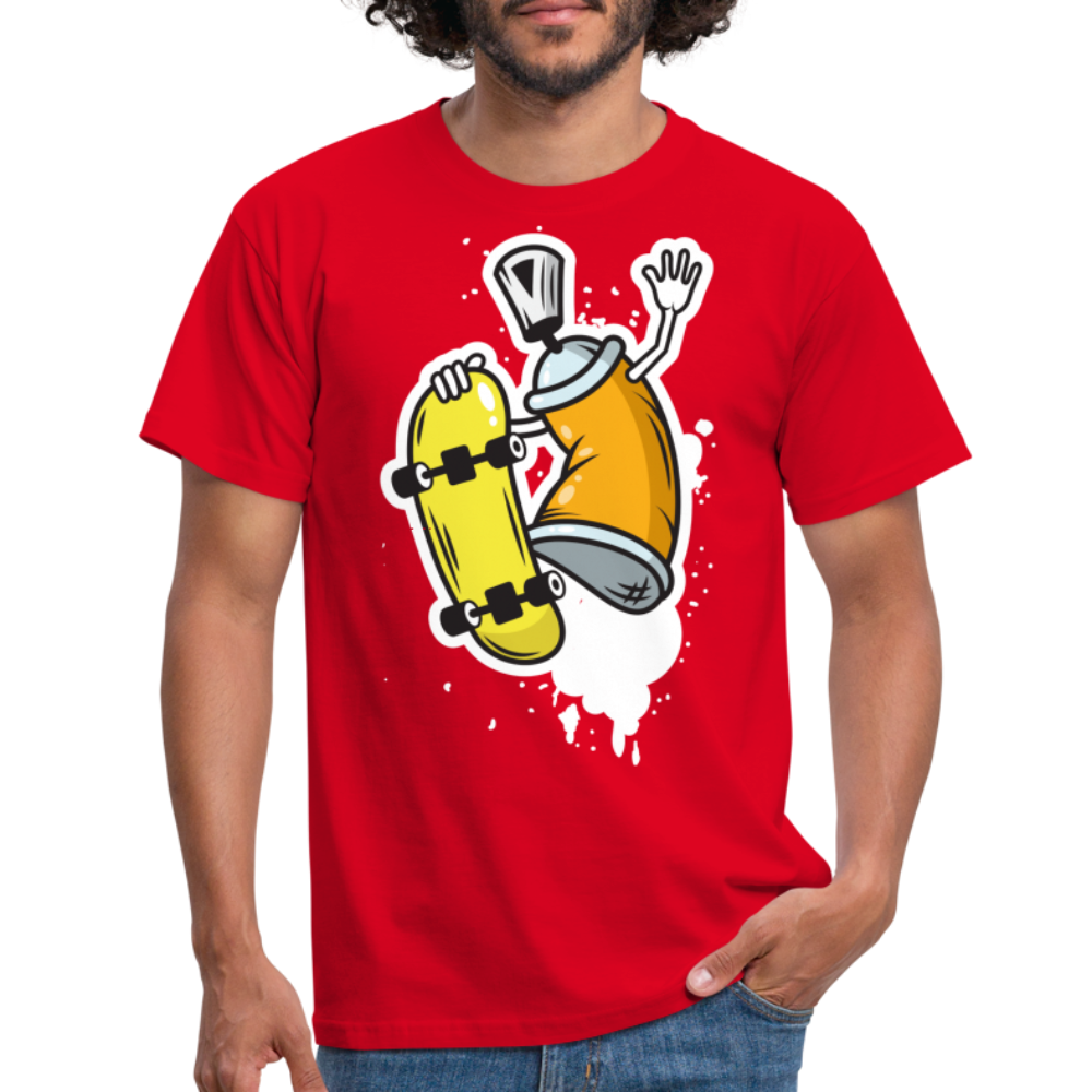 SSW1379 Tshirt Kann mit Skateboard - Rot