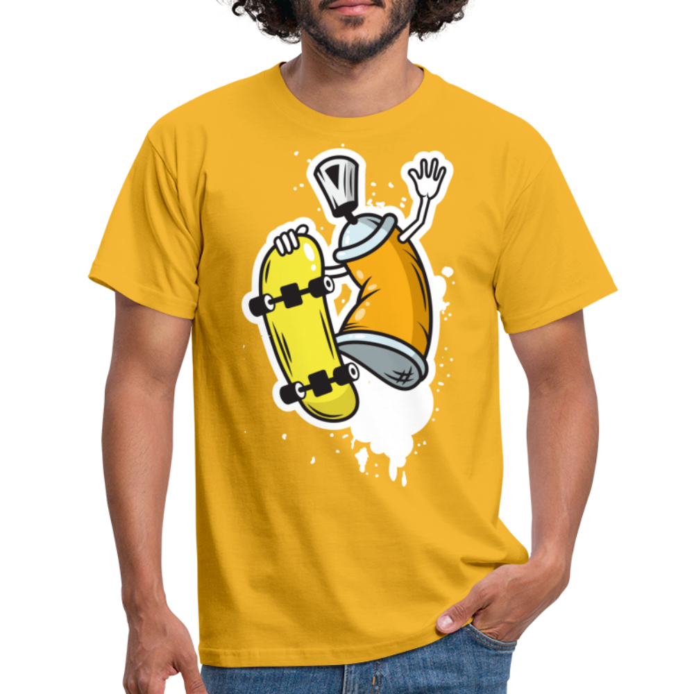 SSW1379 Tshirt Kann mit Skateboard - Gelb