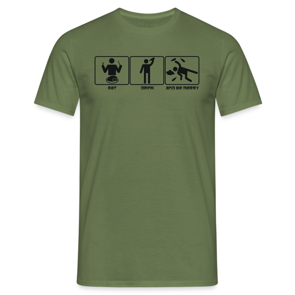 SSW1389 Tshirt Essen & Trinken = ? - Militärgrün