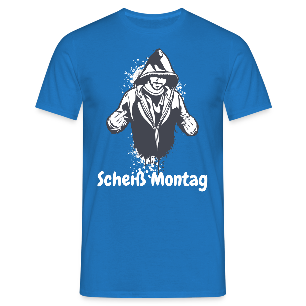 SSW1397 Tshirt Scheiß Montag - Royalblau