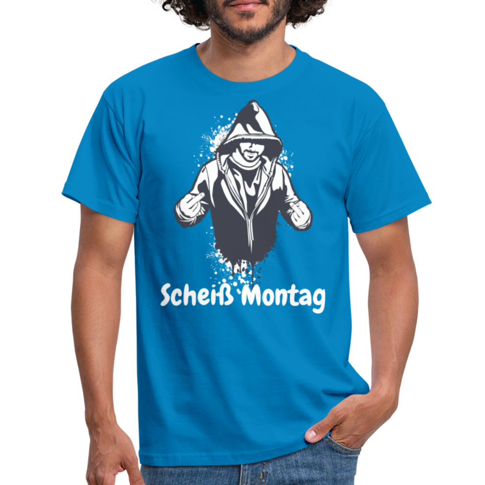 SSW1397 Tshirt Scheiß Montag - Royalblau