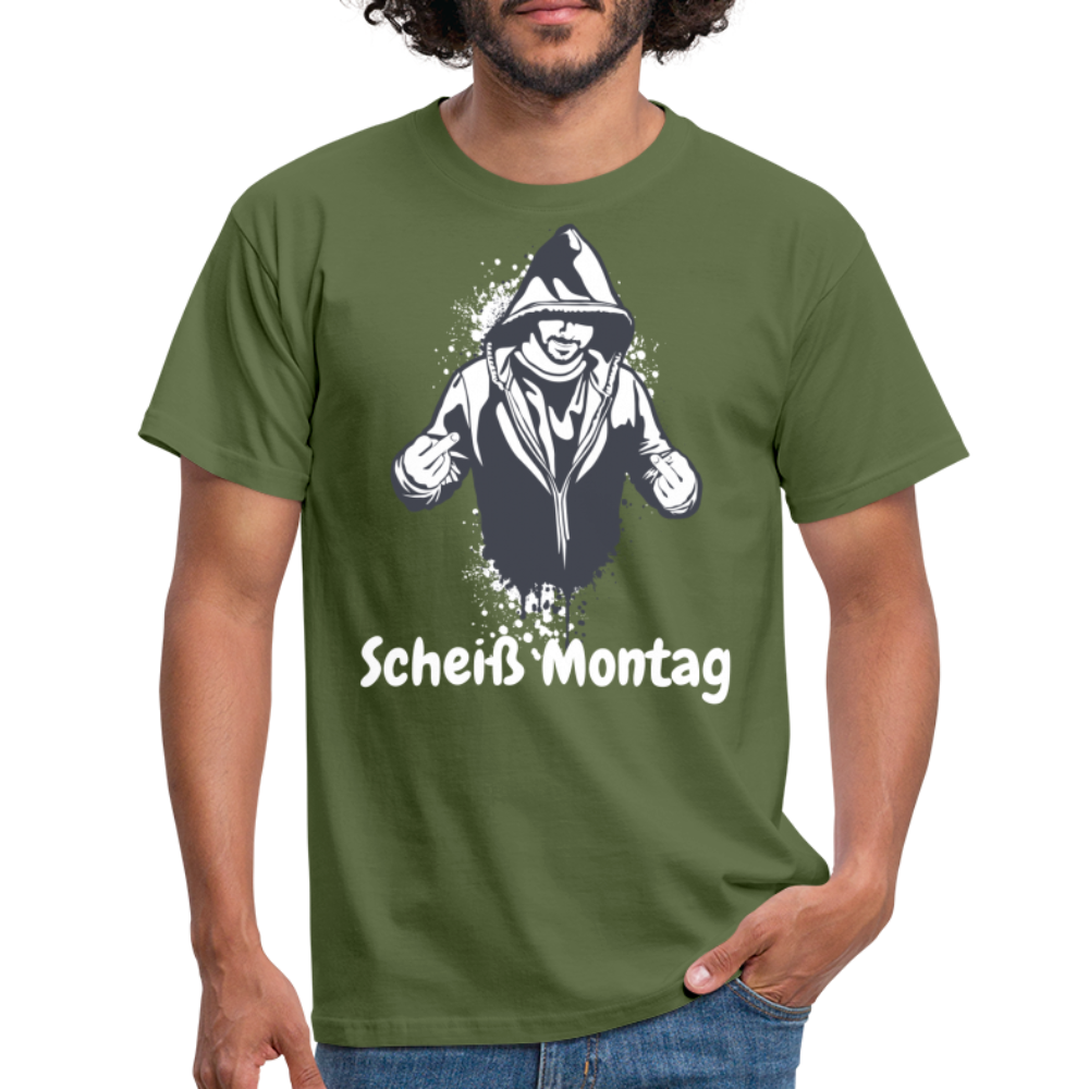 SSW1397 Tshirt Scheiß Montag - Militärgrün