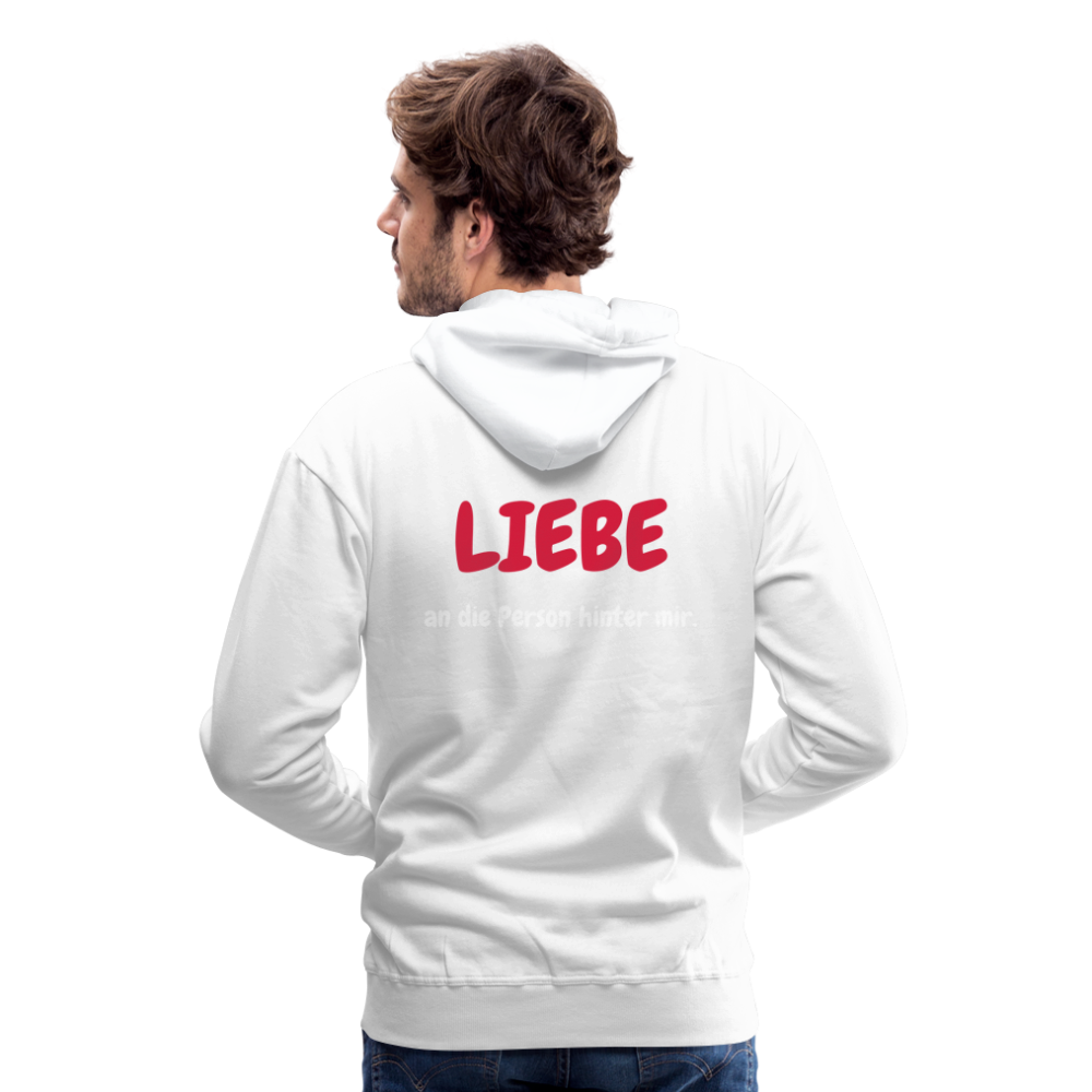 SSW1423 Hoodie LIEBE an die Person hinter mir - weiß