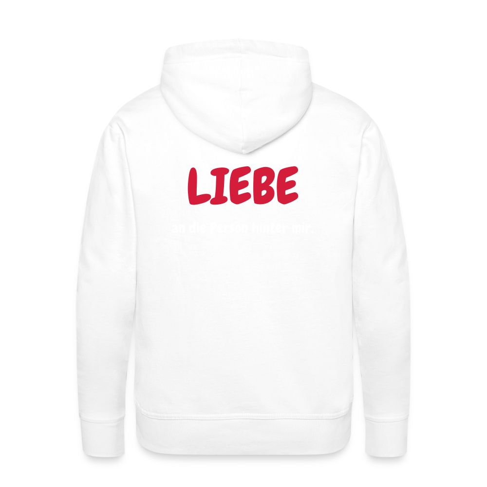 SSW1423 Hoodie LIEBE an die Person hinter mir - weiß