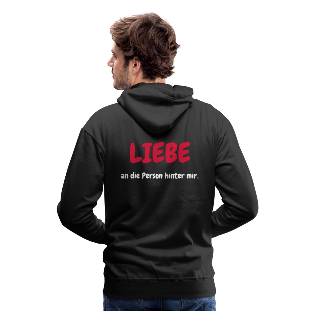 SSW1423 Hoodie LIEBE an die Person hinter mir - Schwarz