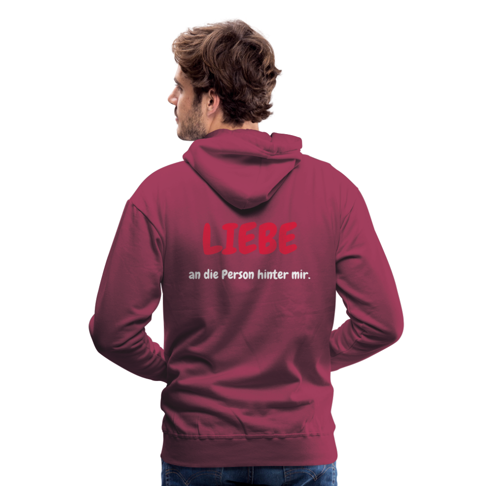 SSW1423 Hoodie LIEBE an die Person hinter mir - Bordeaux