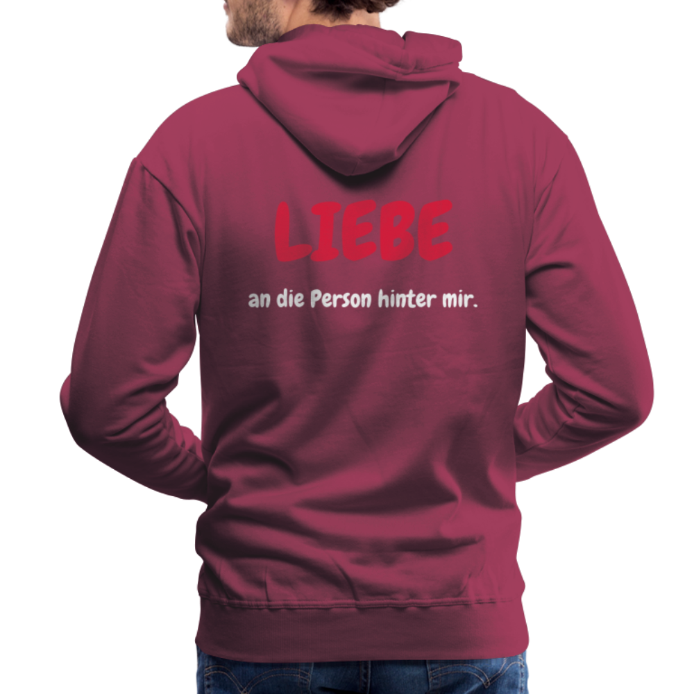 SSW1423 Hoodie LIEBE an die Person hinter mir - Bordeaux