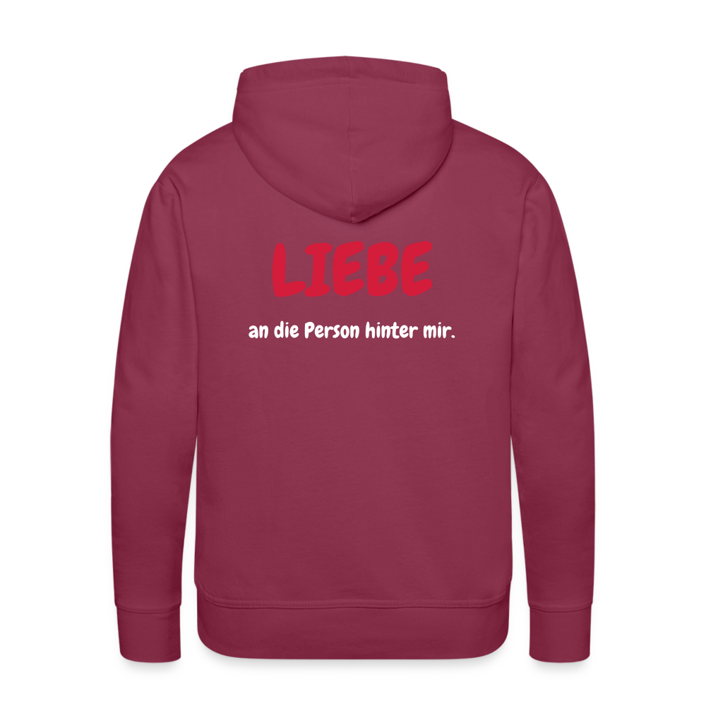 SSW1423 Hoodie LIEBE an die Person hinter mir - Bordeaux