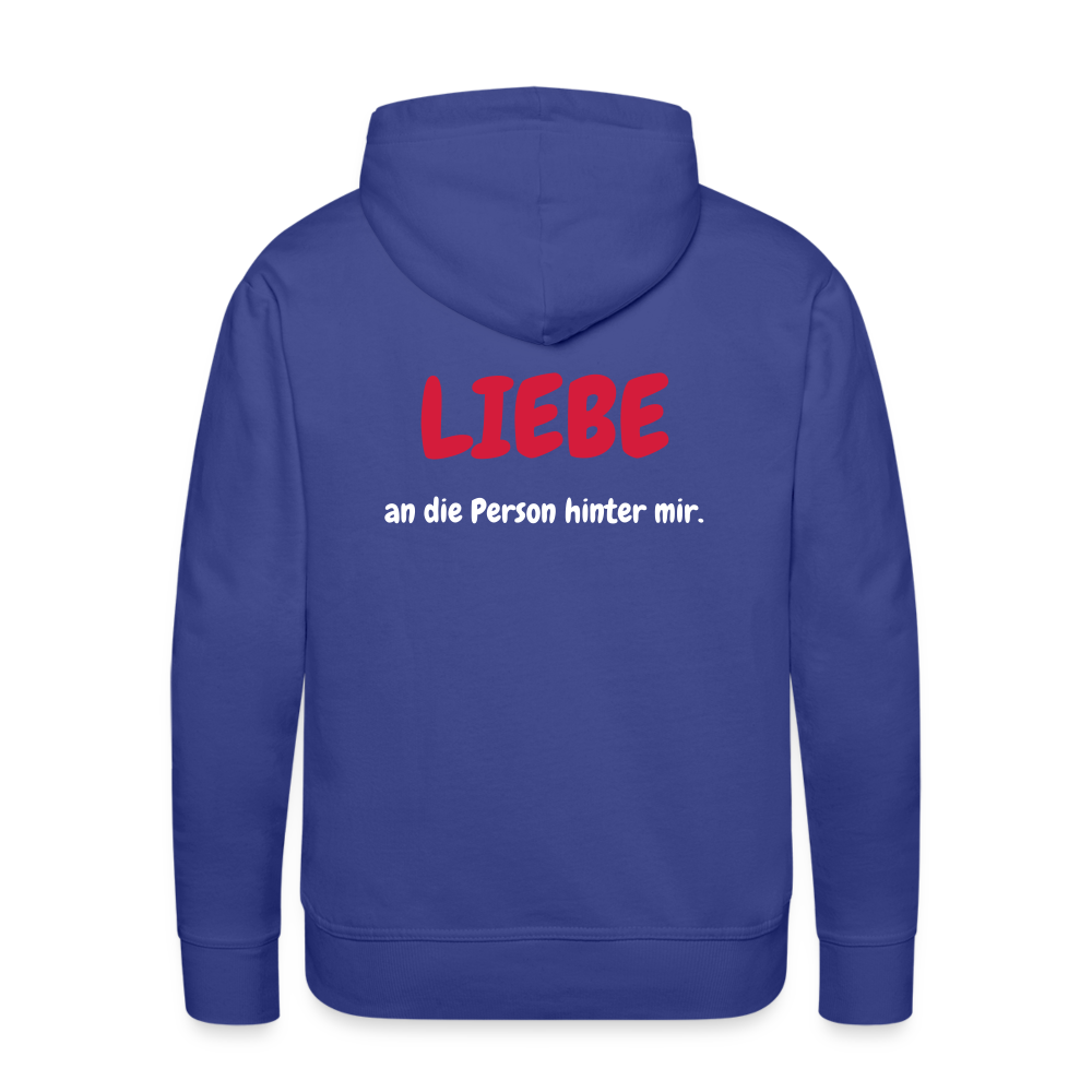 SSW1423 Hoodie LIEBE an die Person hinter mir - Königsblau