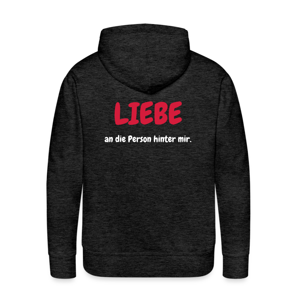 SSW1423 Hoodie LIEBE an die Person hinter mir - Anthrazit