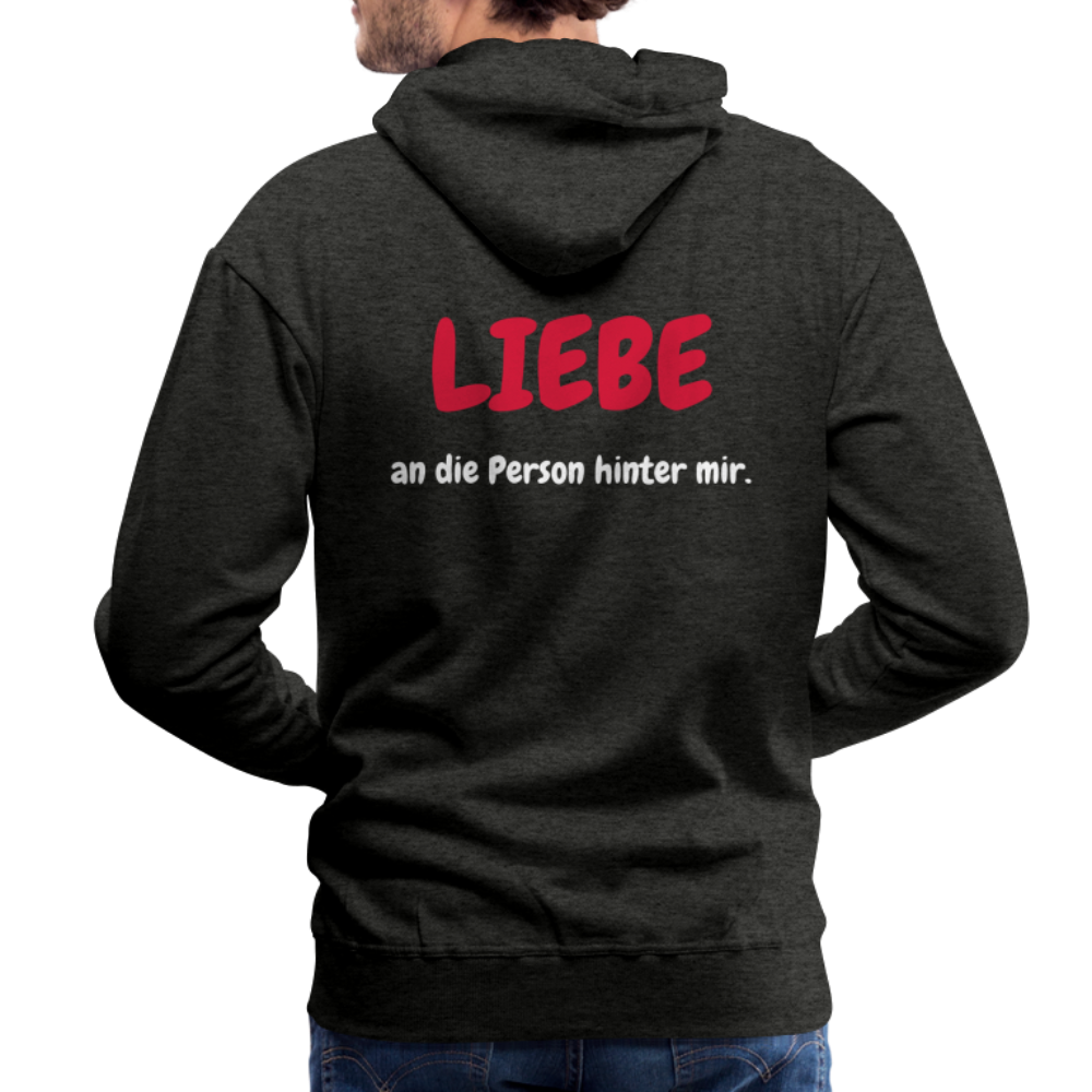 SSW1423 Hoodie LIEBE an die Person hinter mir - Anthrazit