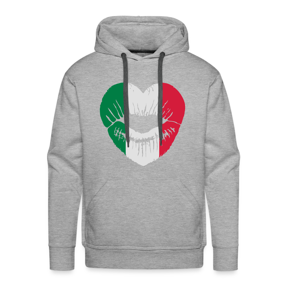 SSW1422 Hoodie Italienischer Kuss - Grau meliert