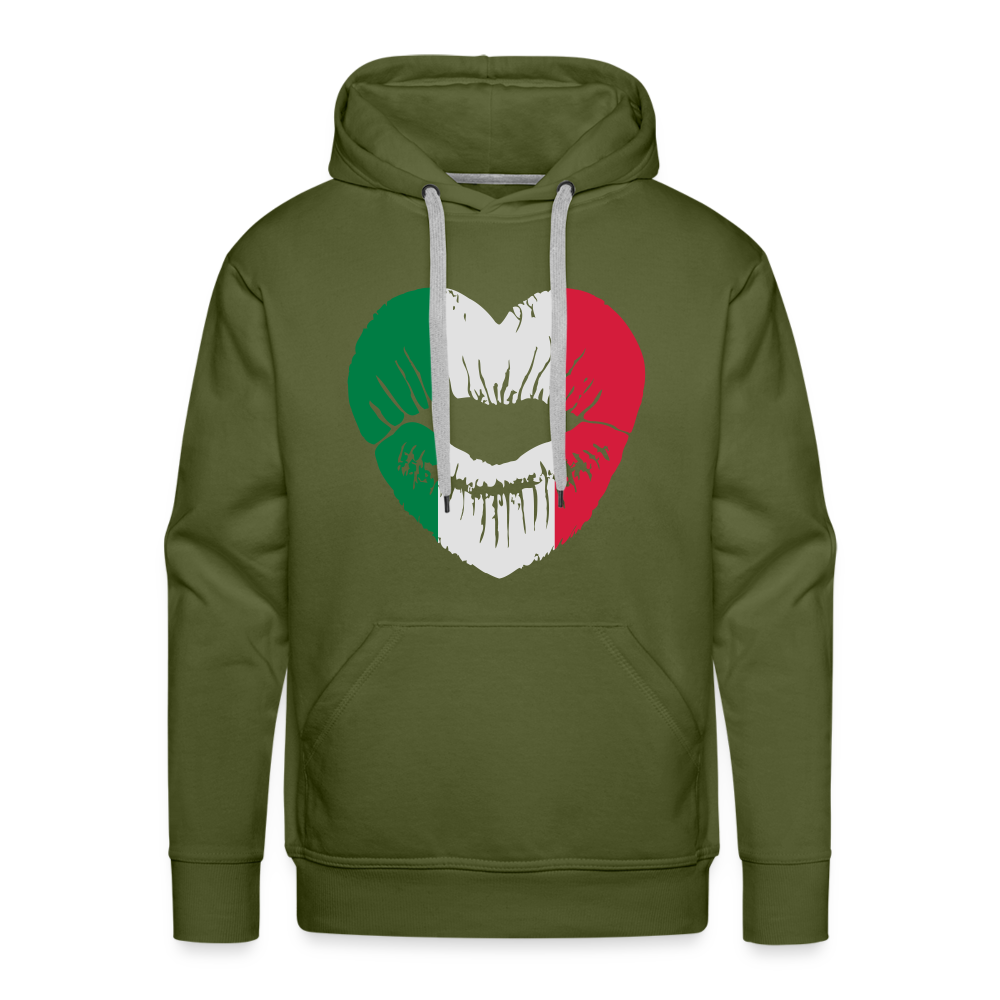 SSW1422 Hoodie Italienischer Kuss - Olivgrün