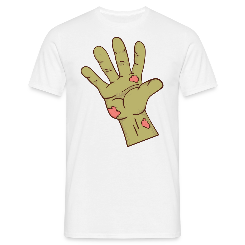 SSW1436 Tshirt Zombie hand - weiß