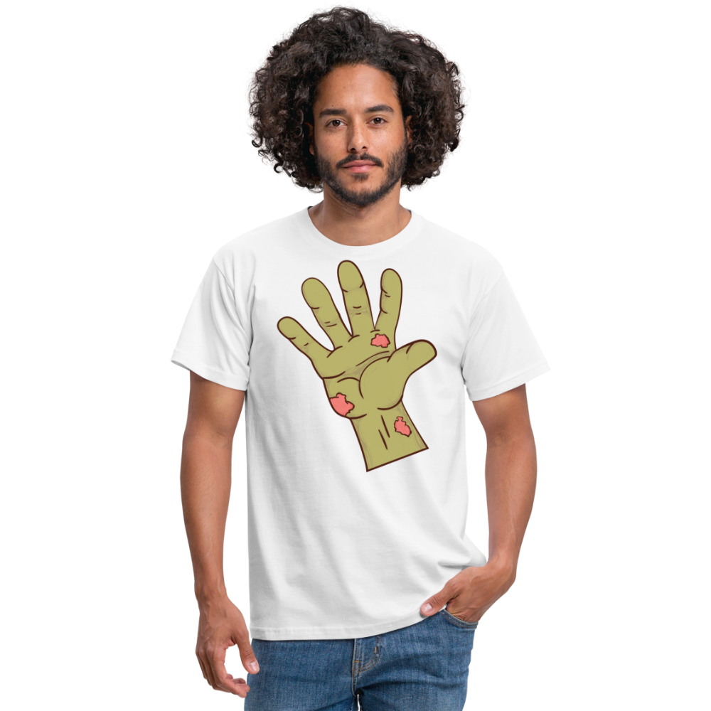 SSW1436 Tshirt Zombie hand - weiß