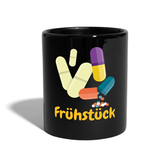 SSW1444 Kaffeetasse Frühstück Pillen - Schwarz