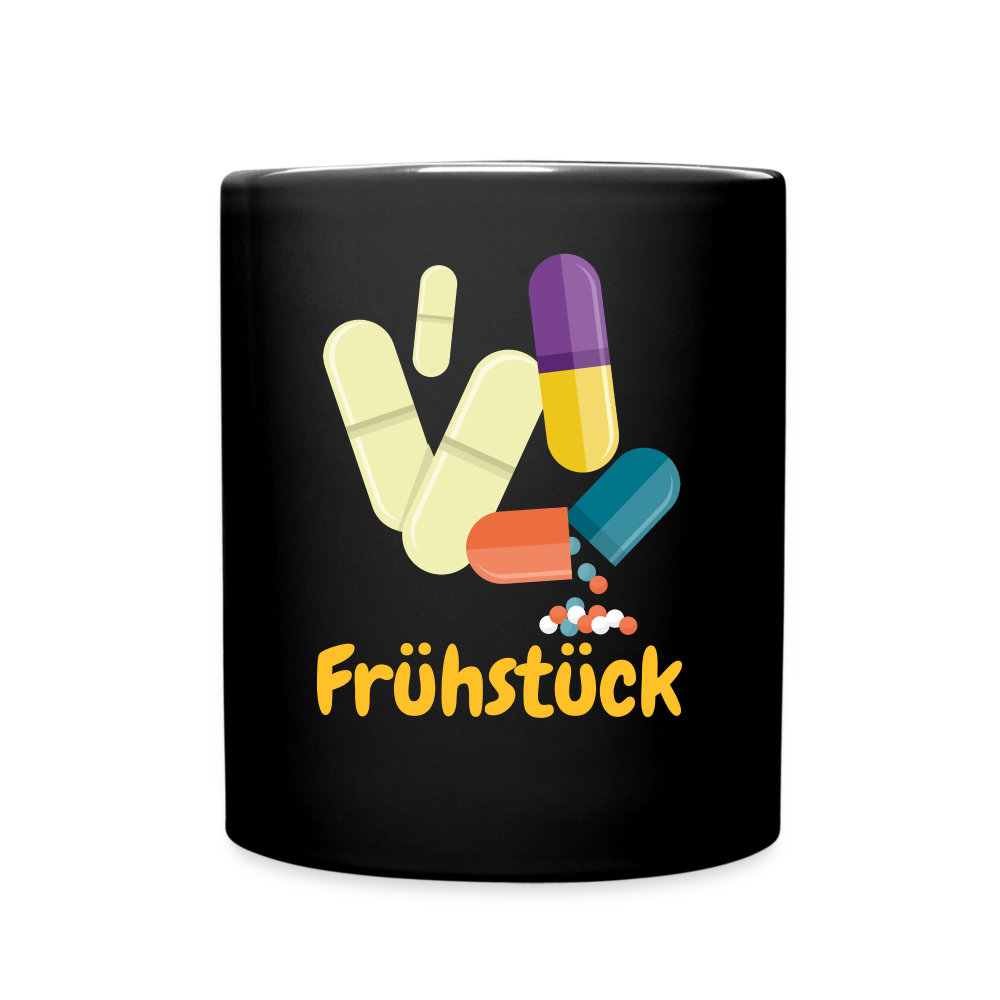 SSW1444 Kaffeetasse Frühstück Pillen - Schwarz