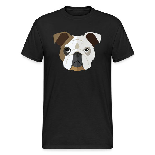 SSW1460 Tshirt Hund Gesicht - Schwarz