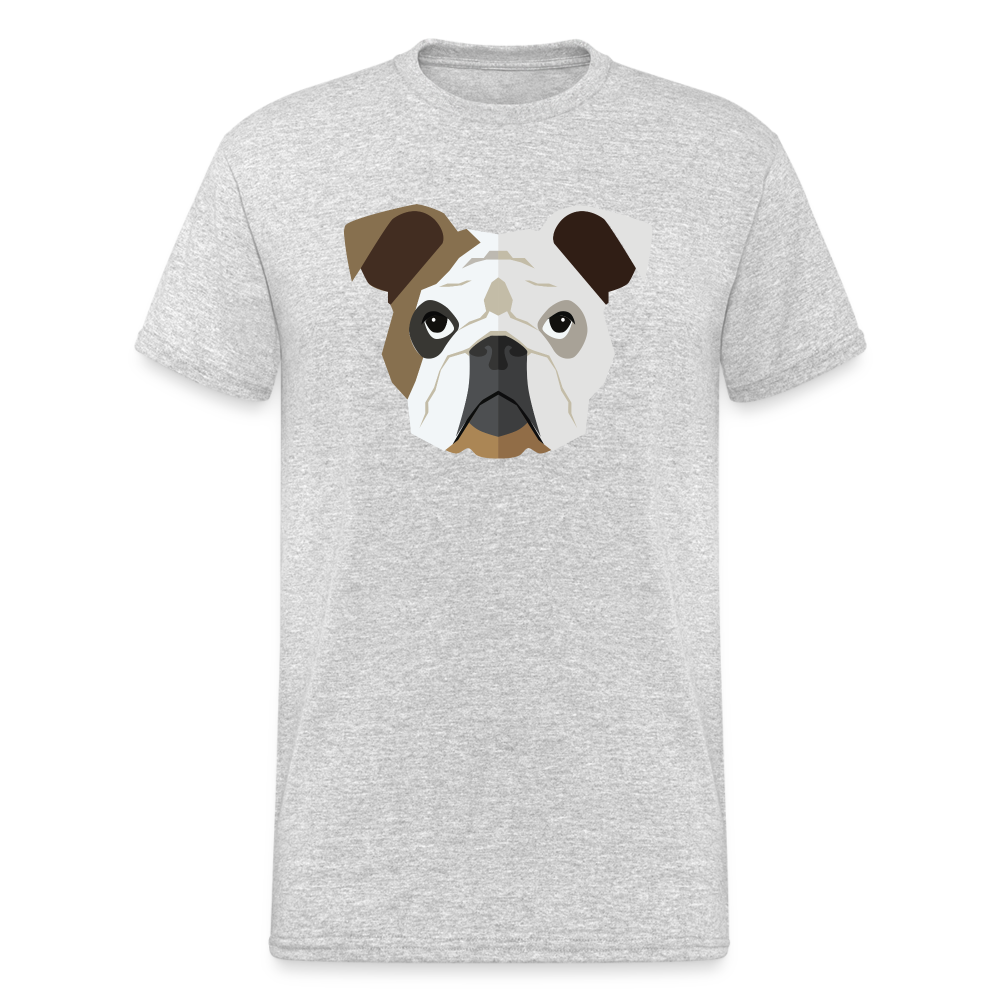 SSW1460 Tshirt Hund Gesicht - Grau meliert