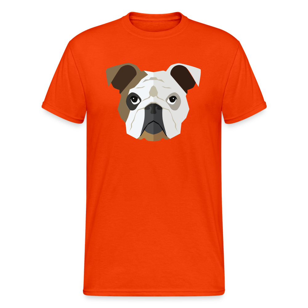 SSW1460 Tshirt Hund Gesicht - kräftig Orange